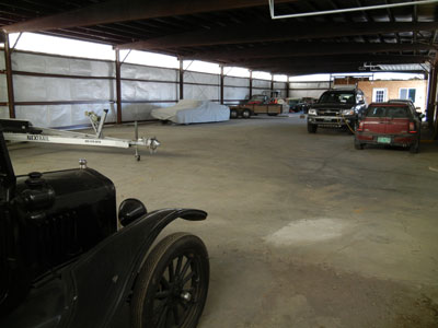 Inside closeup of storage facilty